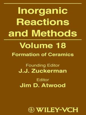 cover image of Inorganic Reactions and Methods, Formation of Ceramics
